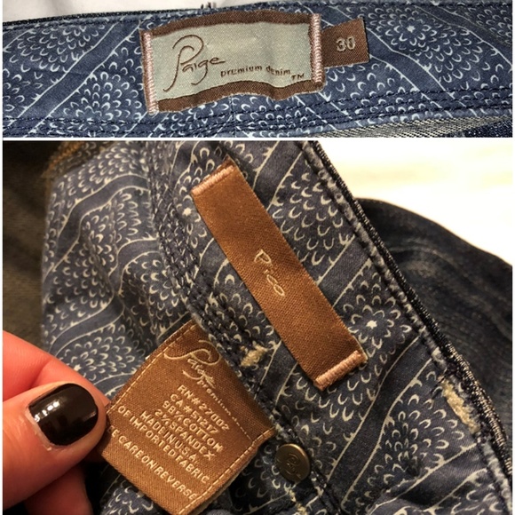 PAIGE Denim 'Pico' Flap Pocket Stretch Jeans - Picture 7 of 8